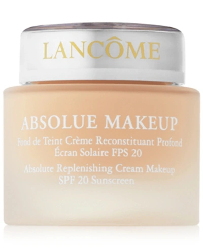 Shop Lancôme Absolue Cream Hydrating & Replenishing Spf 20 Foundation, 1.18 Oz. In Absolute Ecru 15 (w)