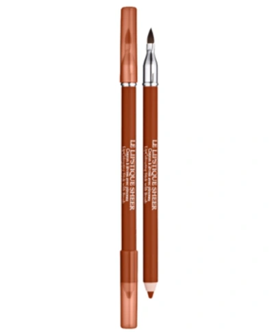 Shop Lancôme Le Lipstique Dual Ended Lip Pencil With Brush, 0.04 oz In Golden Nude
