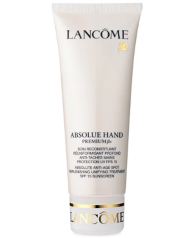 Shop Lancôme Absolue Premium Bx Hand Spf 15 Sunscreen, 3.4 oz
