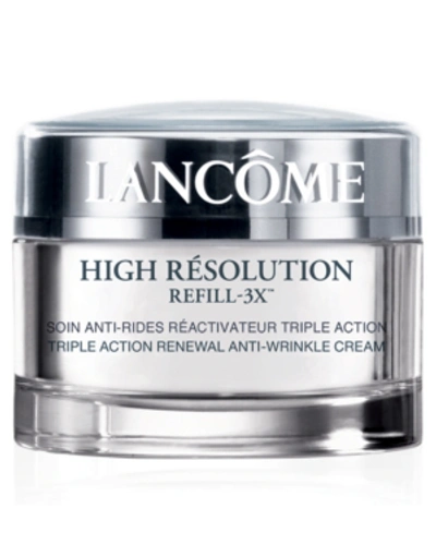 Shop Lancôme High Resolution Refill-3x Anti-wrinkle Moisturizer Cream Spf 15, 1.7 oz