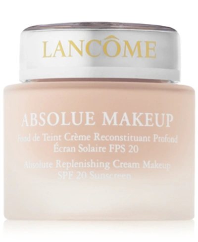 Shop Lancôme Absolue Cream Hydrating & Replenishing Spf 20 Foundation, 1.18 Oz. In Absolute Pearl 10 (c)