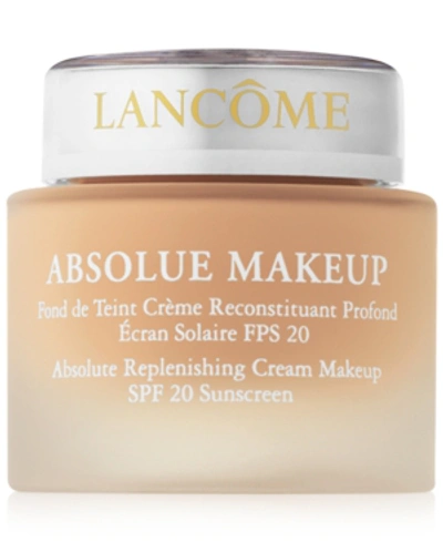 Shop Lancôme Absolue Cream Hydrating & Replenishing Spf 20 Foundation, 1.18 Oz. In Absolute Almond 20 (w)