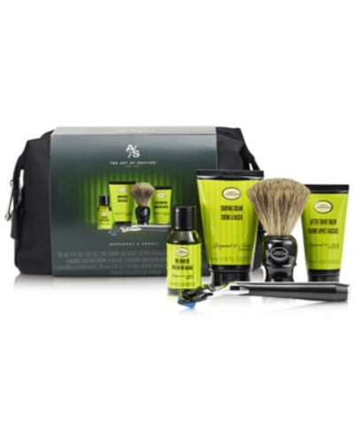 Shop Art Of Shaving The  Men's 6-pc. Travel Kit With Morris Park Razor, Bergamot And Neroli