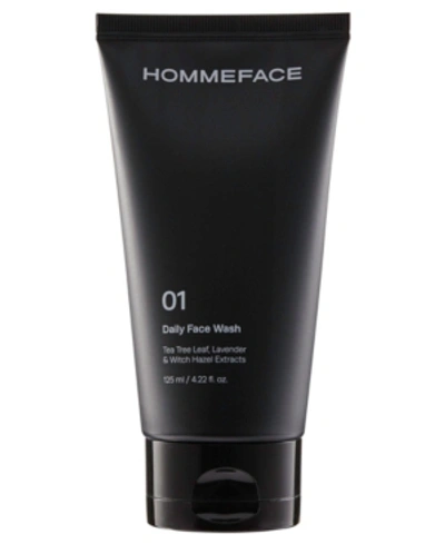 Shop Hommeface Daily Face Wash For Men, 4.22 Oz. In Black