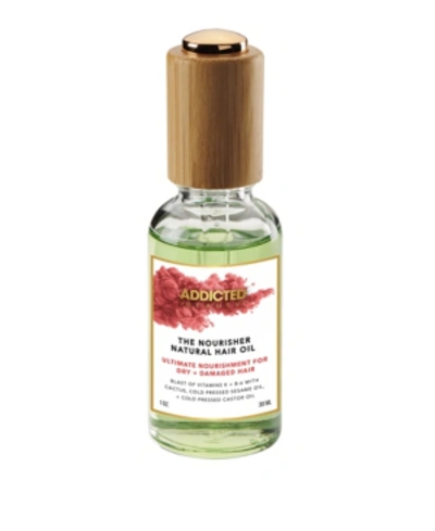 Shop Addicted Beauty The Nourisher Natural Hair Oil In Green