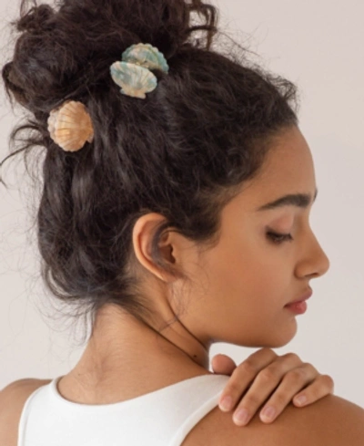 Shop Soho Style Mother Of Imitation Pearl Seashell Hair Claw In Multi