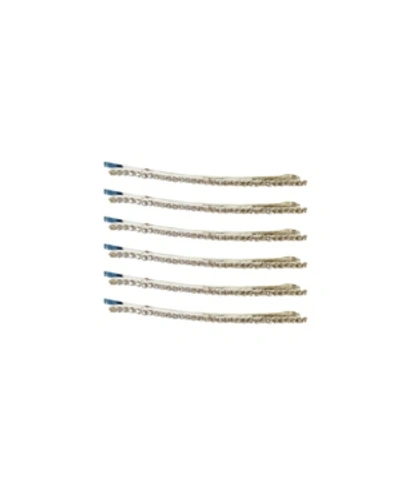 Shop Soho Style Crystal Bobby Pin Eight-piece Set In White