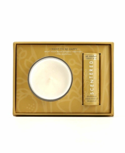 Scentered 2-pc. I Want To Be Happy Balm & Candle Gift Set