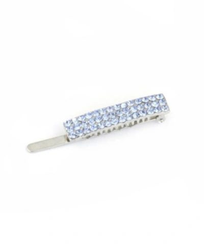 Shop Soho Style Pave Crystal Barrette In Blue