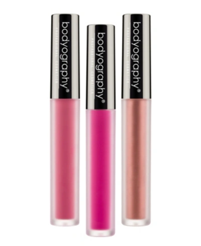 Shop Bodyography Lip Lava Liquid Lipstick Trio In Pink