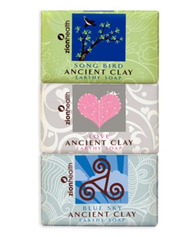Zion Health Songbird + Love Soap + Blue Sky Clay Soap Bundle 6 oz Each
