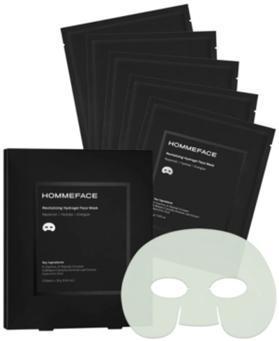Shop Hommeface Men's Revitalizing Hydrogel Facial Sheet Mask Set