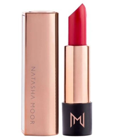 Shop Natasha Moor Silk Suede Lipstick In Powerful