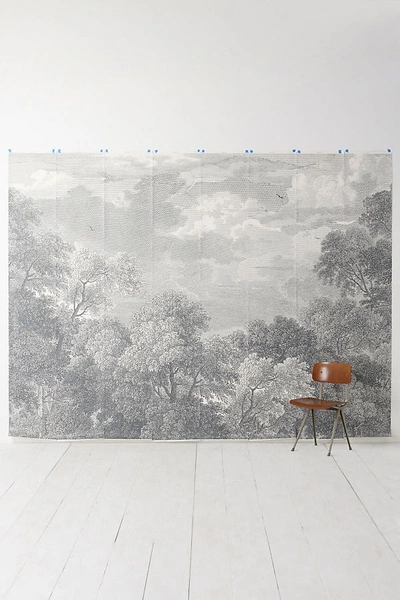 Shop York Wallcoverings Etched Arcadia Mural In Assorted