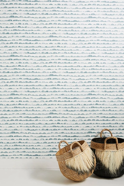 Shop York Wallcoverings Magnolia Home Hill And Horizon Wallpaper In Blue