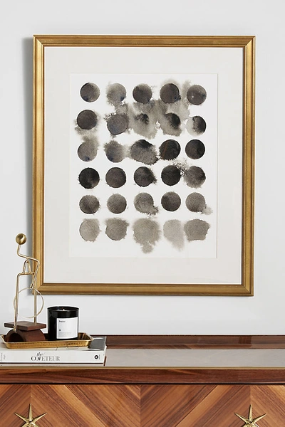Shop Artfully Walls Phases Of The Moon Wall Art In Yellow