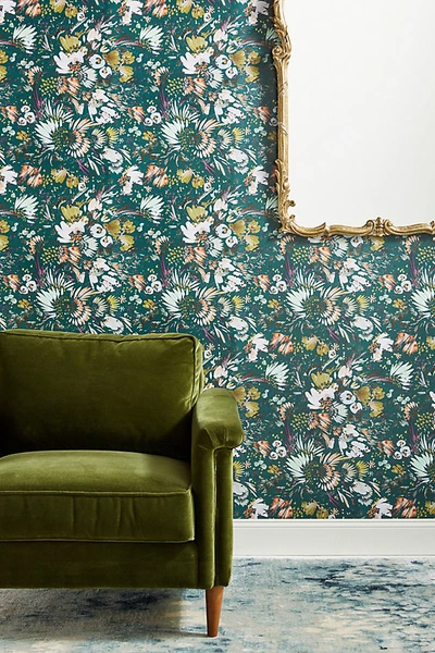 Shop York Wallcoverings Kelly Ventura Flowerbed Wallpaper In Assorted