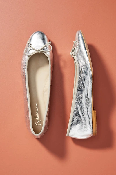 Guilhermina Mirabelle Ballet Flats In Silver ModeSens