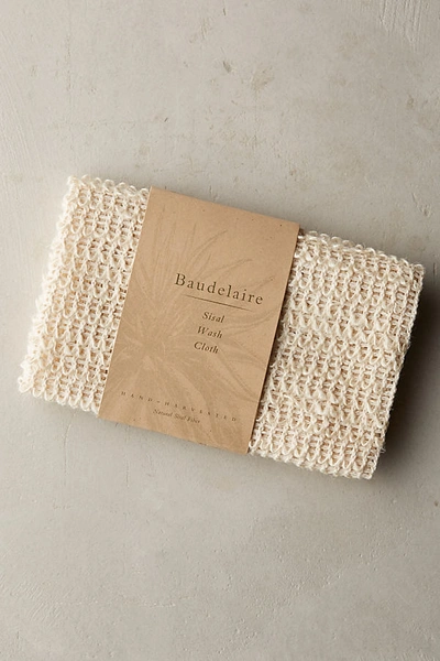 Shop Baudelaire Sisal Wash Cloth In Yellow
