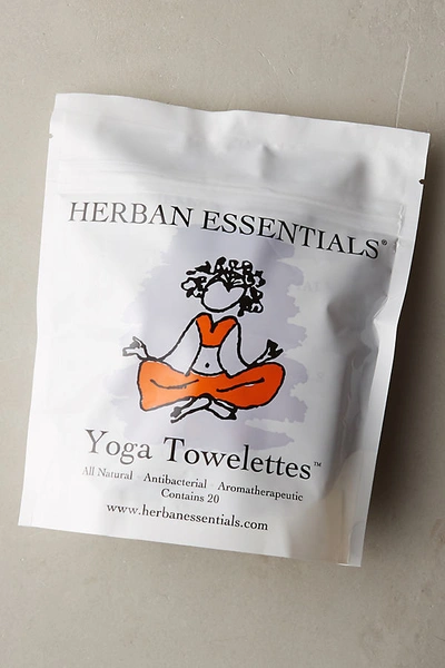 Shop Herban Essentials Yoga Towelettes In White