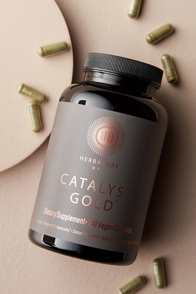 Shop Herbalore Nyc Catalyst Gold Capsules In Grey