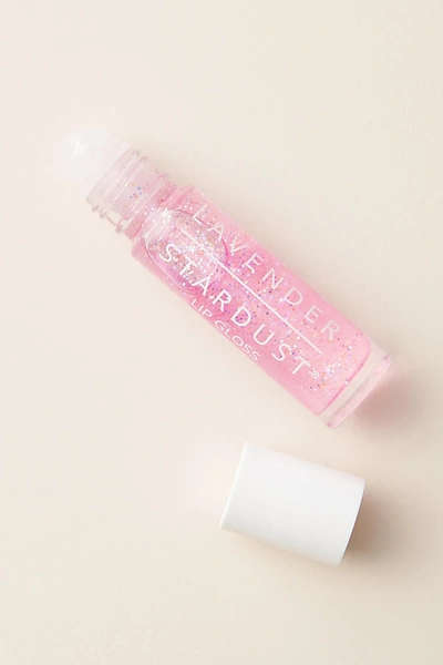 Shop Lavender Stardust Glitter Lip Gloss In Pink