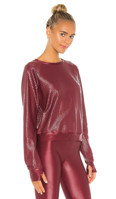 Shop Koral Sofia Pullover In Ruby