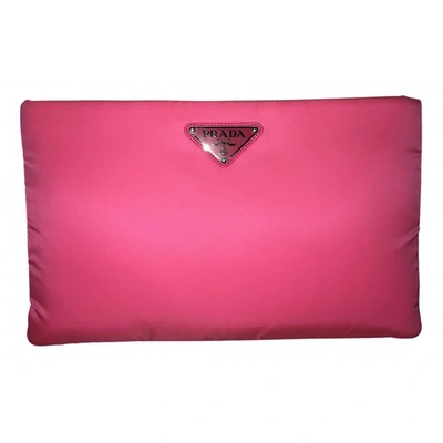Pre-owned Prada Re-nylon Pink Handbag