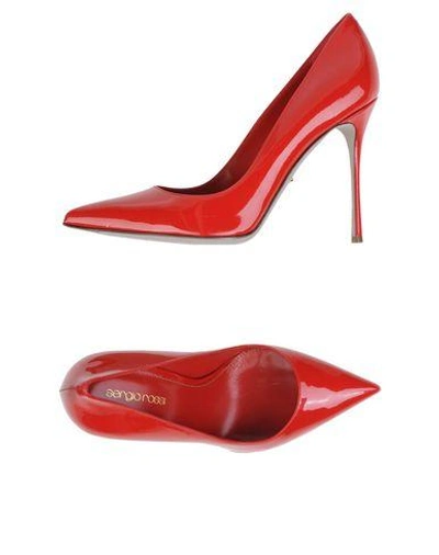 Shop Sergio Rossi Pump In Red