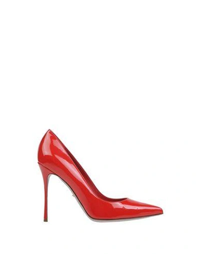 Shop Sergio Rossi Pump In Red