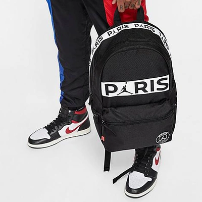 Nike Jordan Paris Saint-germain Daypack Backpack In Black/white | ModeSens