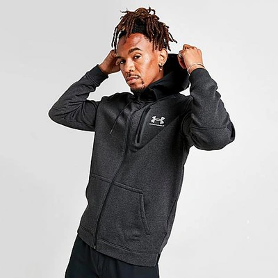 Under Armour Men's Threadborne Fleece Full-zip Hoodie In Black | ModeSens