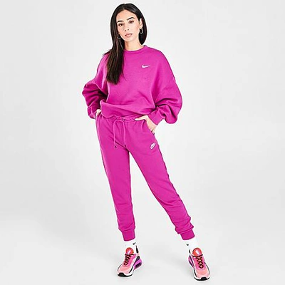 Shop Nike Women's Sportswear Essential Jogger Pants In Cactus Flower