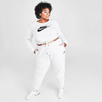 Shop Nike Women's Sportswear Essential Jogger Pants (plus Size) In White