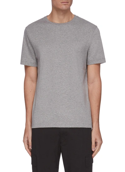 Shop Equil Classic Cotton T-shirt In Grey