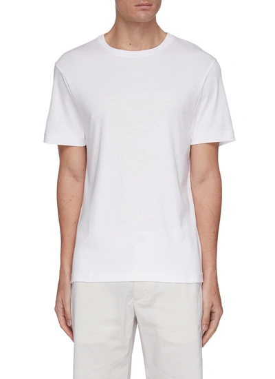 Shop Equil Classic Cotton T-shirt In White