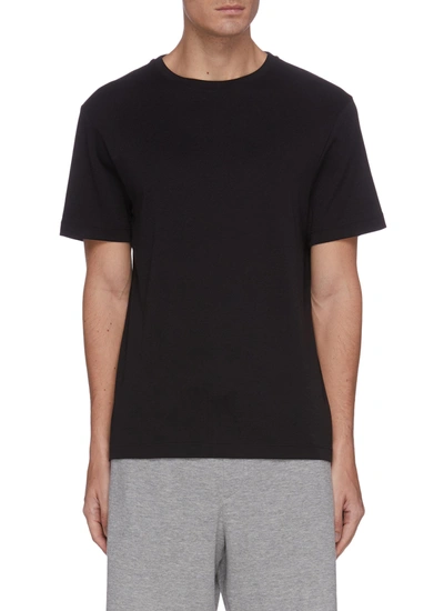 Shop Equil Classic Cotton T-shirt In Black