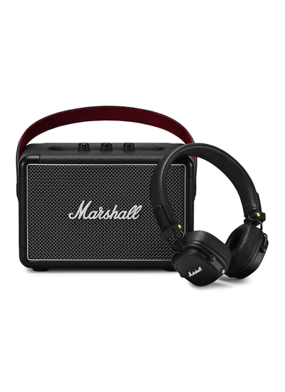 Shop Marshall Kilburn Ii Active Stereo Speaker And Major Iii Wireless Over-ear Headphones Set