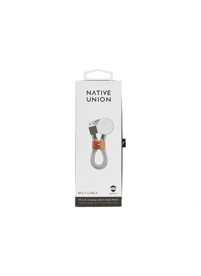 Shop Native Union Belt Apple Watch Charging Cable - Zebra