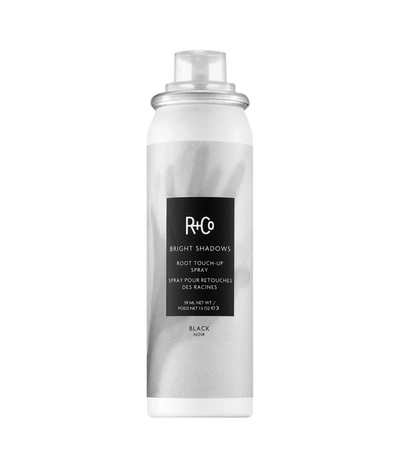 Shop R + Co Bright Shadows Root Touch Up Spray  Black In N/a