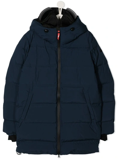 Shop Ai-riders On The Storm Teen Padded Jacket In Blue