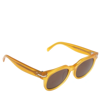 Pre owned Celine Celine Honey Gold Brown Cl 41080 s Frida Round Sunglasses ModeSens