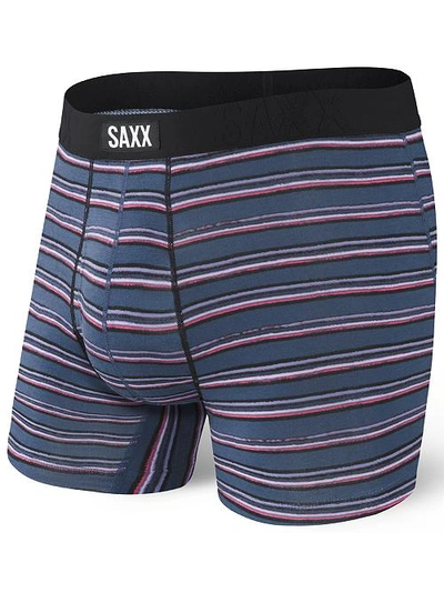 Shop Saxx Undercover Modal Boxer Brief In Navy Brush Stripe