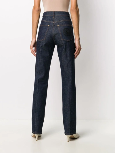 Shop Fendi Denim Jeans In Blue