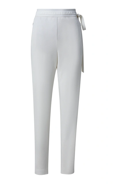 Shop Akris Christian Jersey Jogger Pants In White