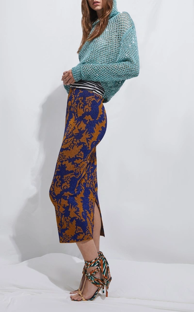 Shop Missoni Women's Gonna Printed Knit Maxi Skirt In Multi