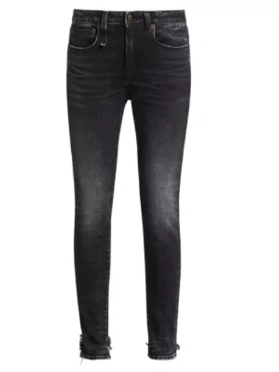 Shop R13 Alison Skinny Jeans In Morrison Black