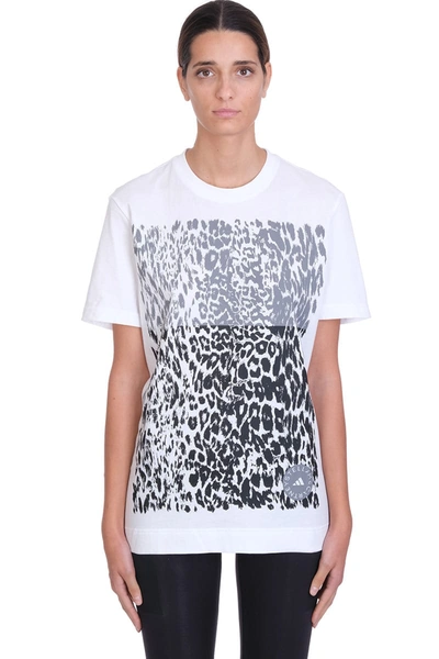Shop Adidas By Stella Mccartney Graphic Tee In White Cotton