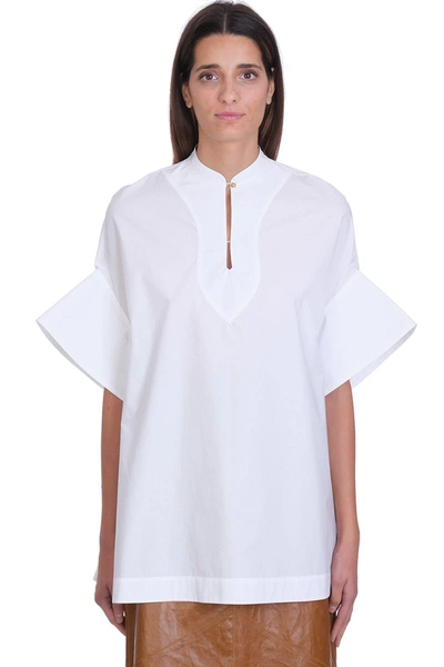 Shop Lanvin Shirt In White Cotton