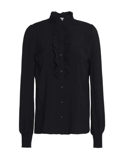 Shop Baum Und Pferdgarten Solid Color Shirts & Blouses In Black